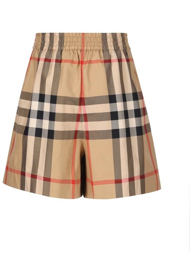 Check Shorts Beige - BURBERRY - BALAAN 3