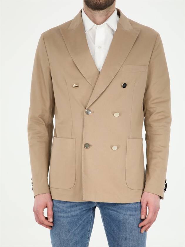 Beige Cotton Jacket - TONELLO - BALAAN 1