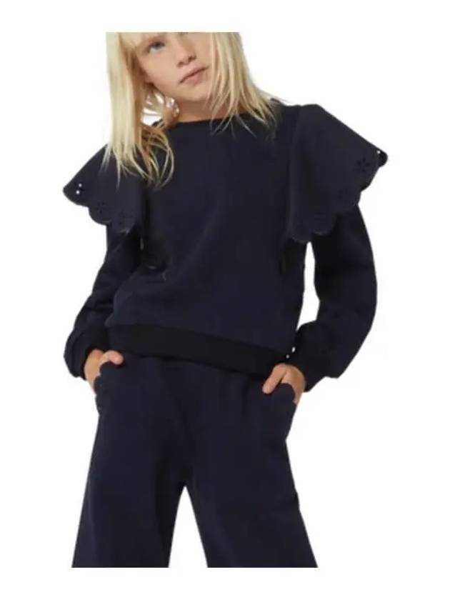 Kids Frill Sweatshirt Navy - CHLOE - BALAAN 2