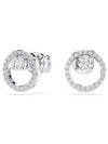 Constella Stud Earrings Silver - SWAROVSKI - BALAAN 3