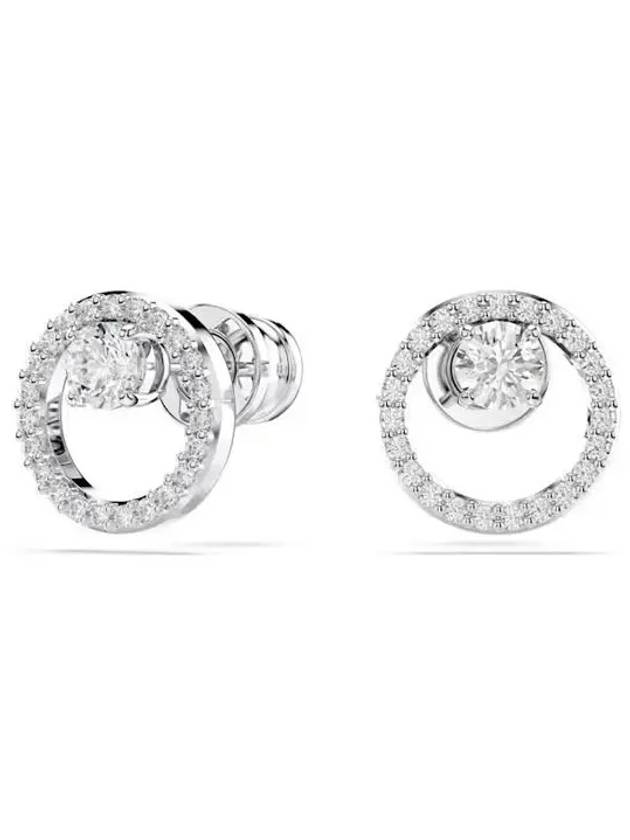 Constella Stud Earrings Silver - SWAROVSKI - BALAAN 3