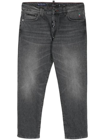 Detroit Fit Mid-Rise Straight Jeans SADCMDT3760PDE004N - PHILIPP PLEIN - BALAAN 1