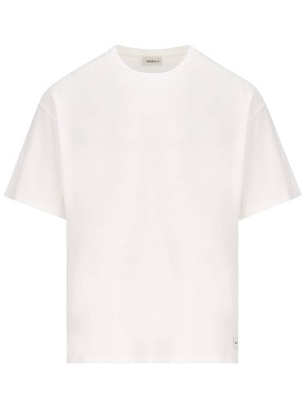 Saint Laurent  T-shirts and Polos White - SAINT LAURENT - BALAAN 1