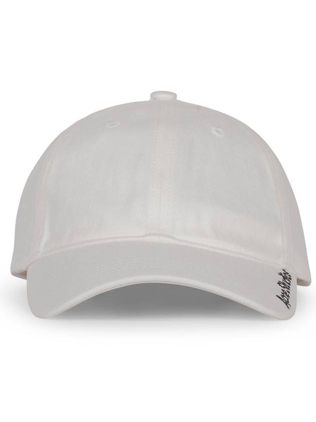 Embroidered Logo Ball Cap White - ACNE STUDIOS - BALAAN 1