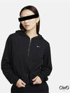 Chill Terry Loose Full Zip French Hoodie Black - NIKE - BALAAN 2