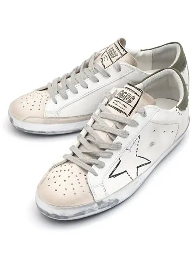 Men's Superstar Khaki Tab Low Top Sneakers White - GOLDEN GOOSE - BALAAN 3