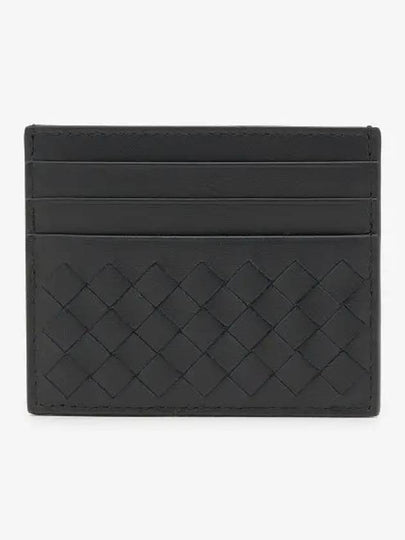 Men's Intrecciato Card Wallet Black - BOTTEGA VENETA - BALAAN 2