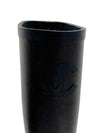 Monogram Bicolor Rain Boots Brown Black - CHANEL - BALAAN 6