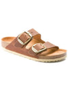 Arizona Big Buckle Slippers Cognac - BIRKENSTOCK - BALAAN 2