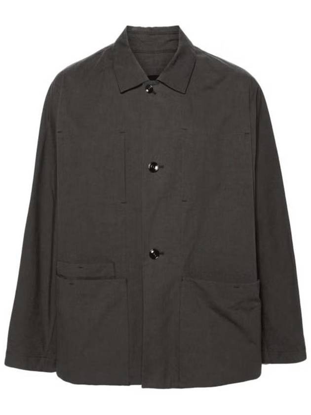 Boxy SB Workwear Jacket Anthracite Brown - LEMAIRE - BALAAN 2