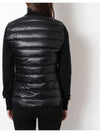 Logo Patch Knit Down Mix Zip up Black Jacket 9B00025 M1131 999 - MONCLER - BALAAN 4
