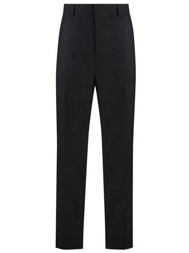 Wool Slacks Black - AMI - BALAAN 1