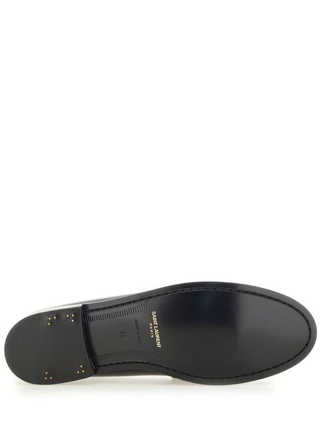 Le Leather Loafer Black - SAINT LAURENT - BALAAN 6