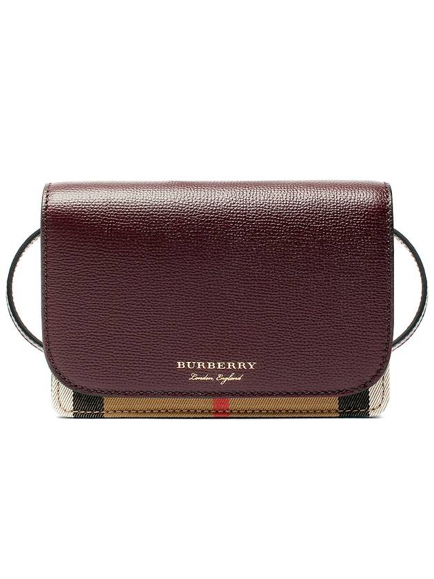 New Hampshire Shoulder Bag Burgundy - BURBERRY - BALAAN 2