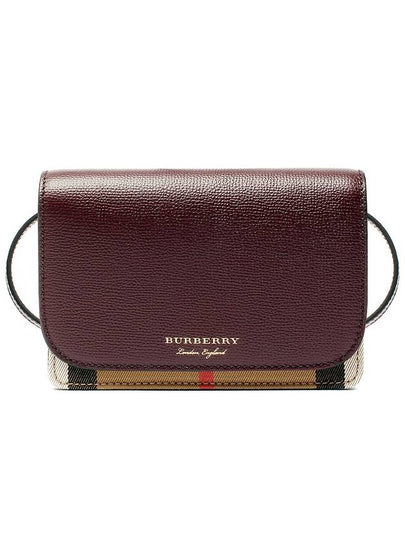 New Hampshire Shoulder Bag Burgundy - BURBERRY - BALAAN 2