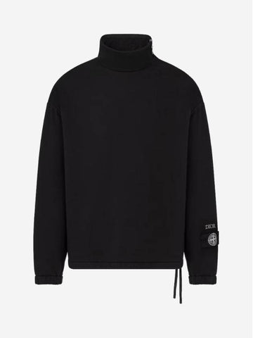 x Stone Island cotton fleece sweatshirt black - DIOR - BALAAN 1