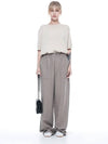 Men s LSSWP BR Linen Slit String Wide Pants Brown - CHANCE'S NOI - BALAAN 5