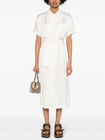 New Drew Midi Dress Cream White - A.P.C. - BALAAN 2