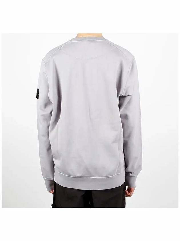 Wappen Patch Garment Dyed Sweatshirt Grey - STONE ISLAND - BALAAN 5