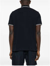 Stretch Cotton Pique Short Sleeve Polo Shirt Navy - STONE ISLAND - BALAAN 5