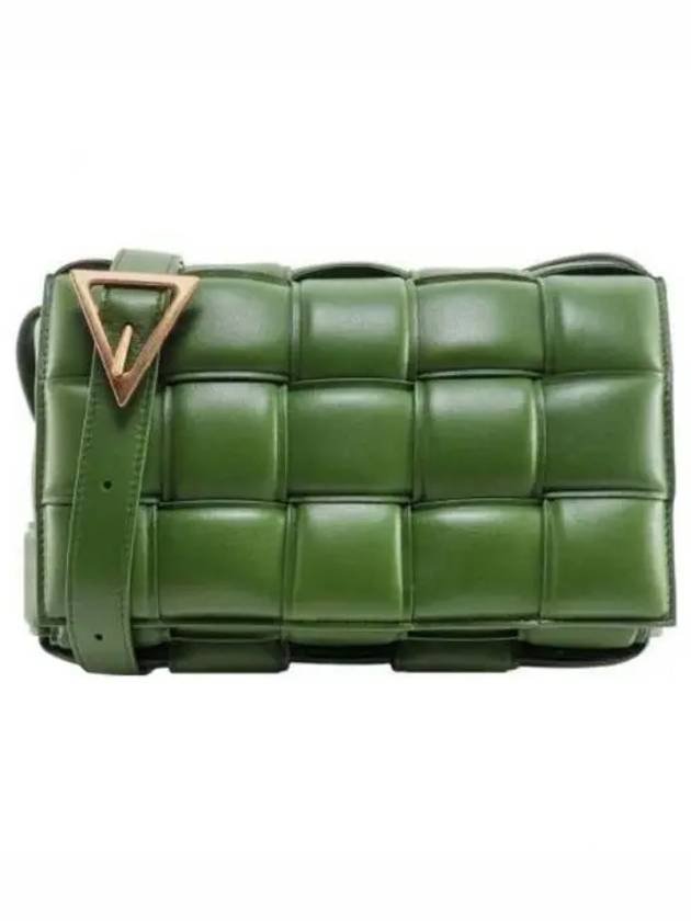 Gold Padded Cassette Padded Nappa Leather Small Cross Bag Military Green - BOTTEGA VENETA - BALAAN 2