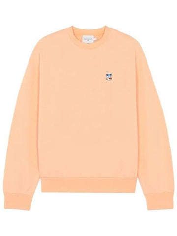 Fox Patch Cotton Sweatshirt Peach - MAISON KITSUNE - BALAAN 1