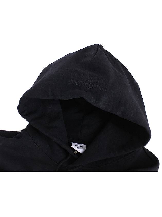 Multi Dolphin Logo Hooded Top Black - VETEMENTS - BALAAN.