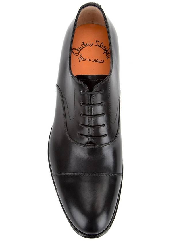 Black leather laceup shoes MCR004508JB2INENN01 - SANTONI - BALAAN 4