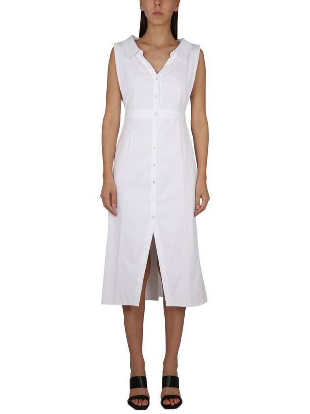 midi dress 745627 QAABC9000 WHITE - ALEXANDER MCQUEEN - BALAAN 2