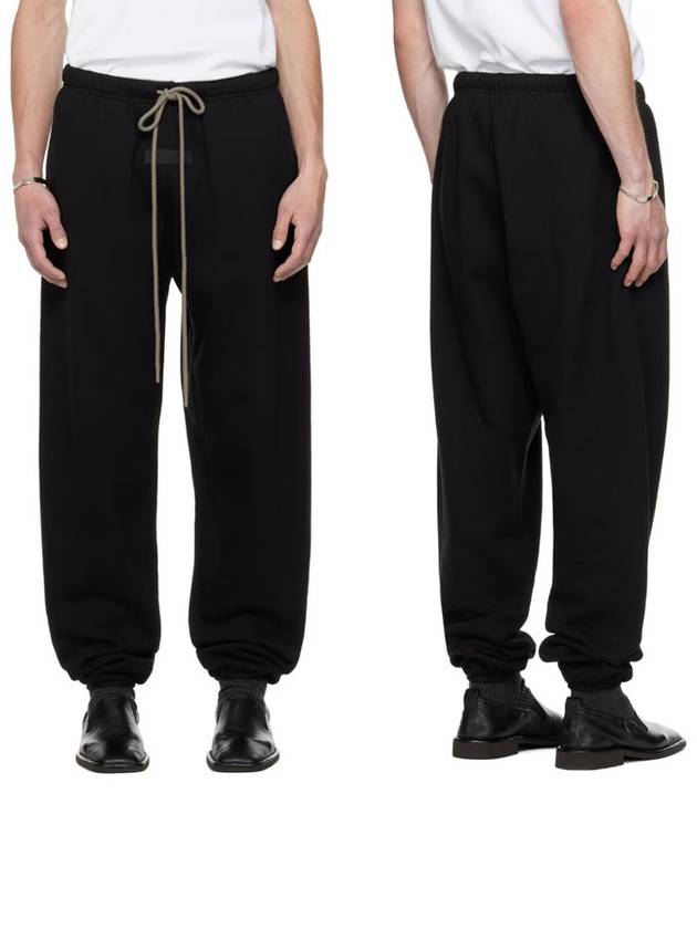 Relaxed Logo Patch Track Pants Black - FEAR OF GOD ESSENTIALS - BALAAN 3