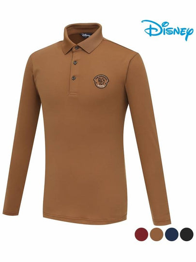 Men s Artwork Patch Simple Long Sleeve Collar T Shirt DO3MTS082 - DISNEY GOLF - BALAAN 2