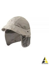 Embroidered Logo Earflap Bucket Hat Grey - CP COMPANY - BALAAN 2