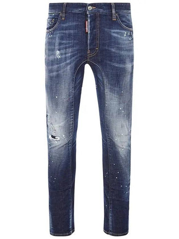 Men's Tidy Biker Jeans Blue - DSQUARED2 - BALAAN.