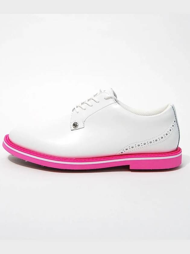 Men's Brogue Heel Gallivant Spikeless White Pink - G/FORE - BALAAN 3