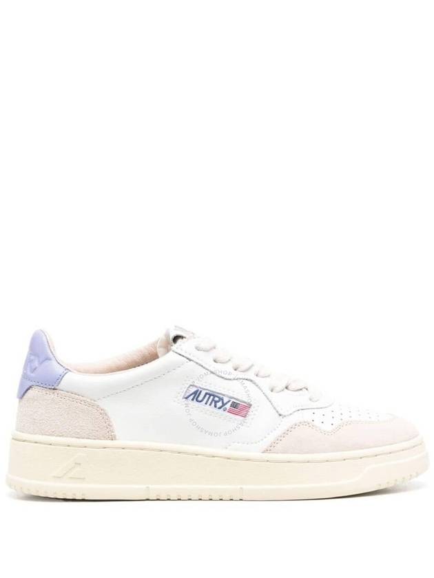 Medalist Suede Purple Tab Low Top Sneakers White - AUTRY - BALAAN 2