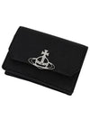 Saffiano Cow Leather Card Wallet Black 5115002OW L001N N401 - VIVIENNE WESTWOOD - BALAAN 4