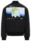 Chia Elephant Cotton Bomber Jacket Black - LOEWE - BALAAN 5