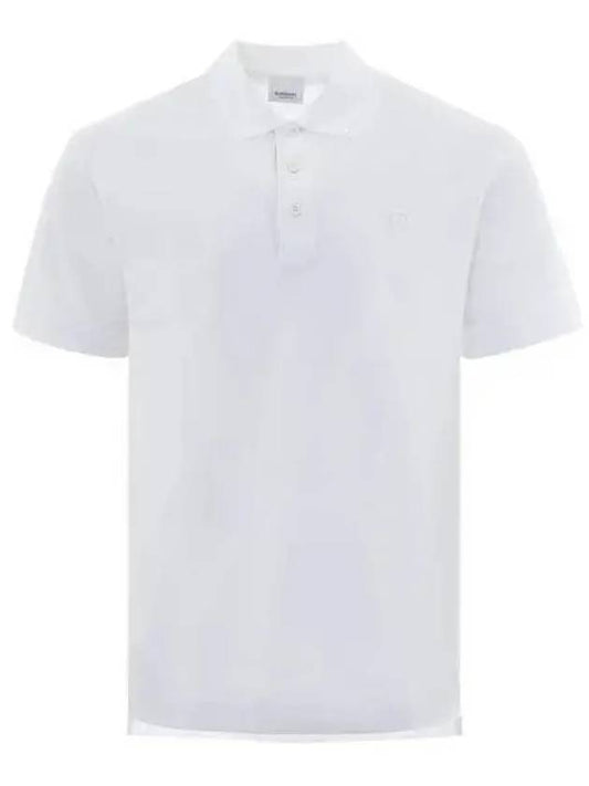 Embroidered polo white short sleeve t shirt 270276 - BURBERRY - BALAAN 1