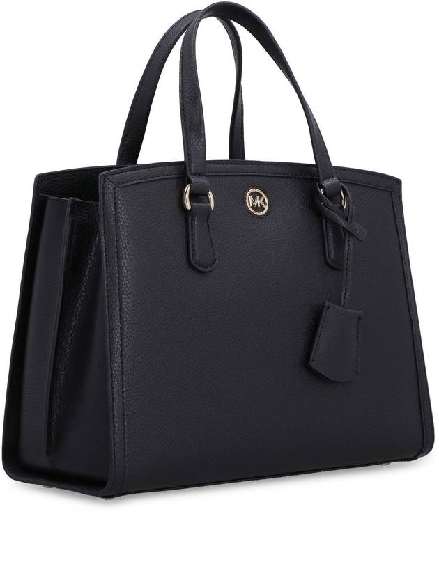 Chantal Medium Pebbled Leather Tote Bag Black - MICHAEL KORS - BALAAN 4