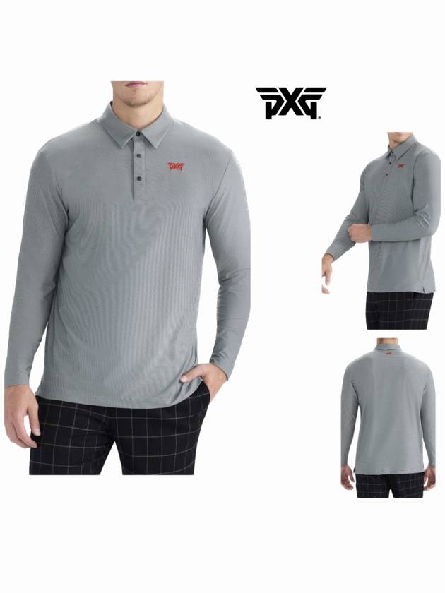 golf wear red logo long sleeve polo shirtcollar tee - PXG - BALAAN 1