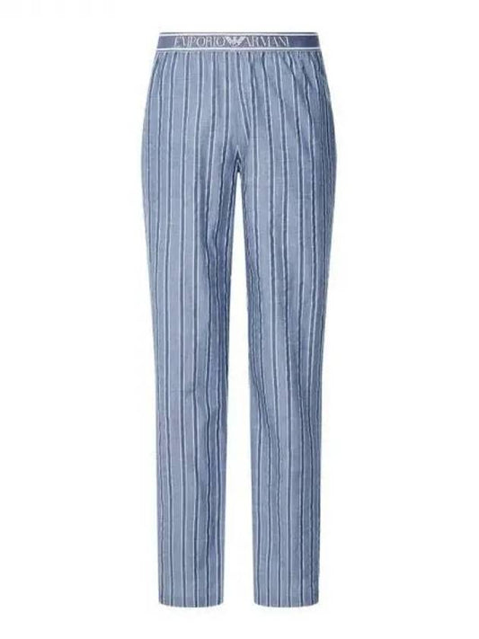 UNDERWEAR Men s Logo Banding Woven Lounge Pants Blue 270166 - EMPORIO ARMANI - BALAAN 1