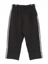 3 Stripe Straight Track Pants Black - Y-3 - BALAAN 3