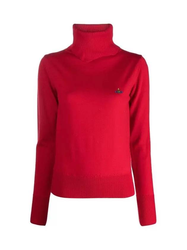 Julia Knit Turtleneck Red - VIVIENNE WESTWOOD - BALAAN 3