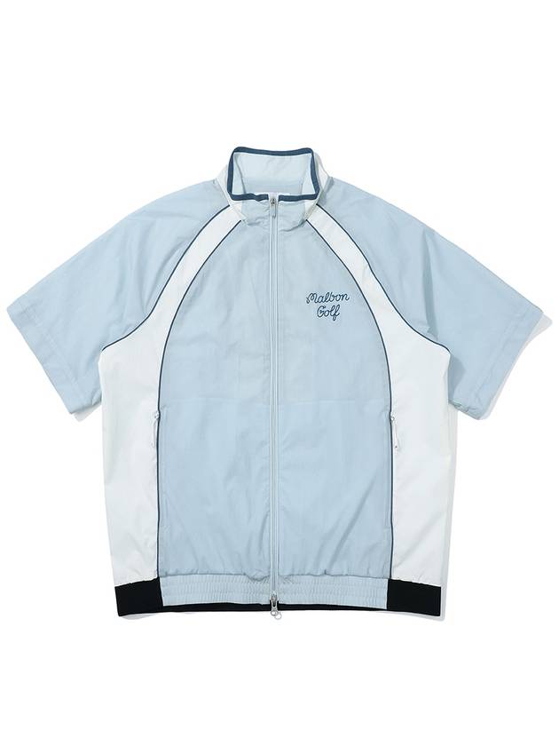 Bucket color block detachable jacket SKY BLUE MAN - MALBON GOLF - BALAAN 3