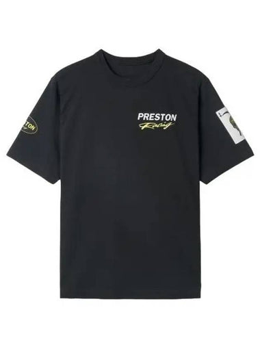 Heron Preston Racing Short Sleeve T Shirt Black White - HERON PRESTON - BALAAN 1