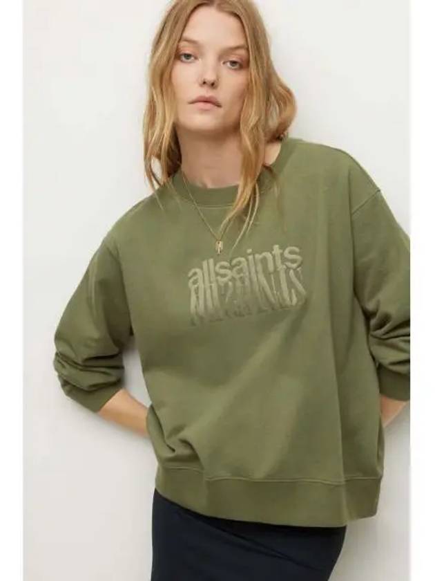 Refract Pippa Sweat WG014X 7809 Olive - ALLSAINTS - BALAAN 1