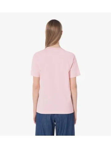 Women s basic crew neck short sleeve t shirt light pink - LACOSTE - BALAAN 1