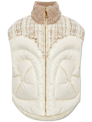 Khrisjoy Down Vest, Women's, Cream - KHRISJOY - BALAAN 1