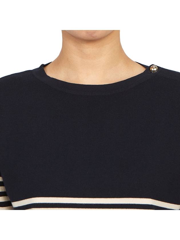 Otranto Knit Top Black White - MAX MARA - BALAAN 9