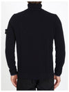 Wappen Patch Wool Turtleneck Black - STONE ISLAND - BALAAN 4